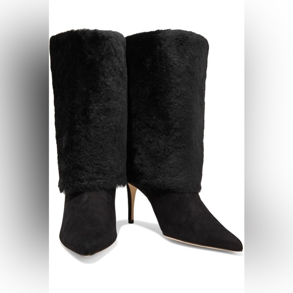 NWOT ALEXANDRE BIRMAN Eskimo Lamb Shearling Stiletto Boots - Picture 3 of 16